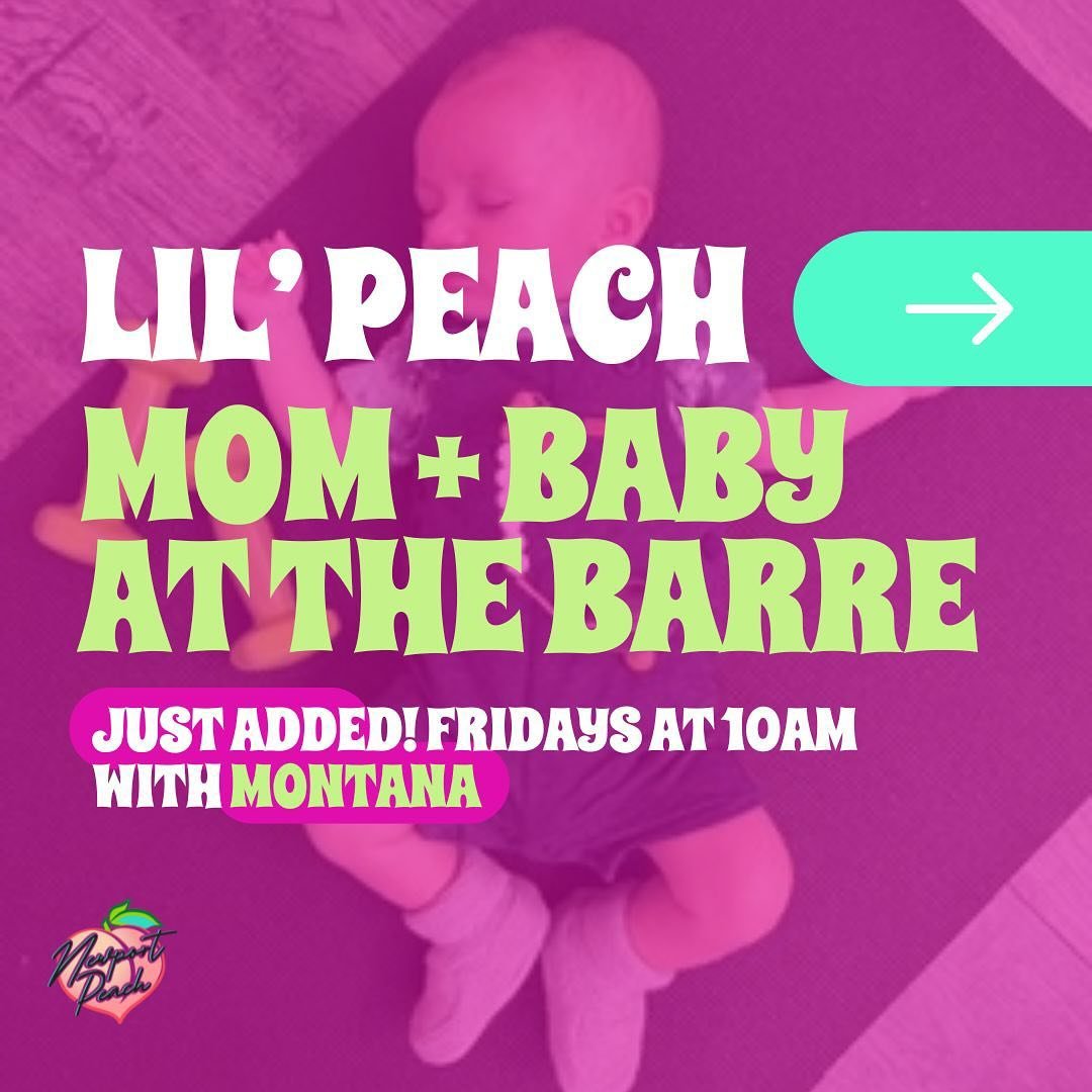 🍑✨ Bounce Into Barre with Mom + Baby! 

Attention all peachy moms and their sweet little ones! 

We&rsquo;ve got an exciting new schedule for our Mom + Baby at the Barre class that you won&rsquo;t want to miss! 

Starting Friday, May 3rd, we&rsquo;r