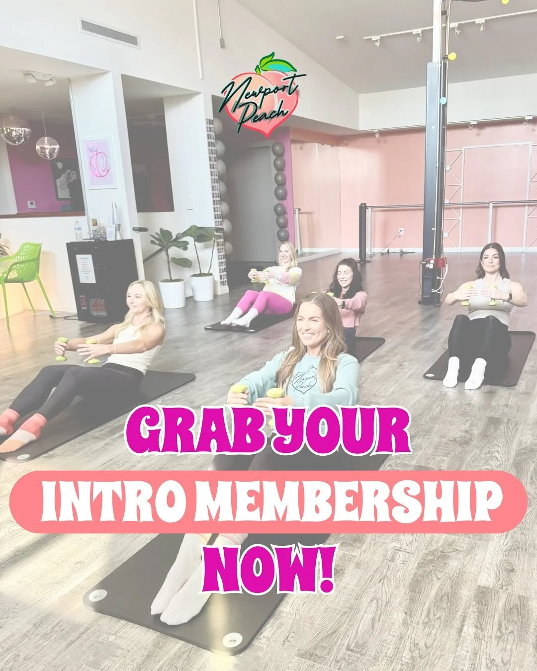 I mean it doesn&rsquo;t get much better than this 🍑 Start at the Peach for $59 for two weeks of UNLIMITED classes ⭐️ Come workout with us!