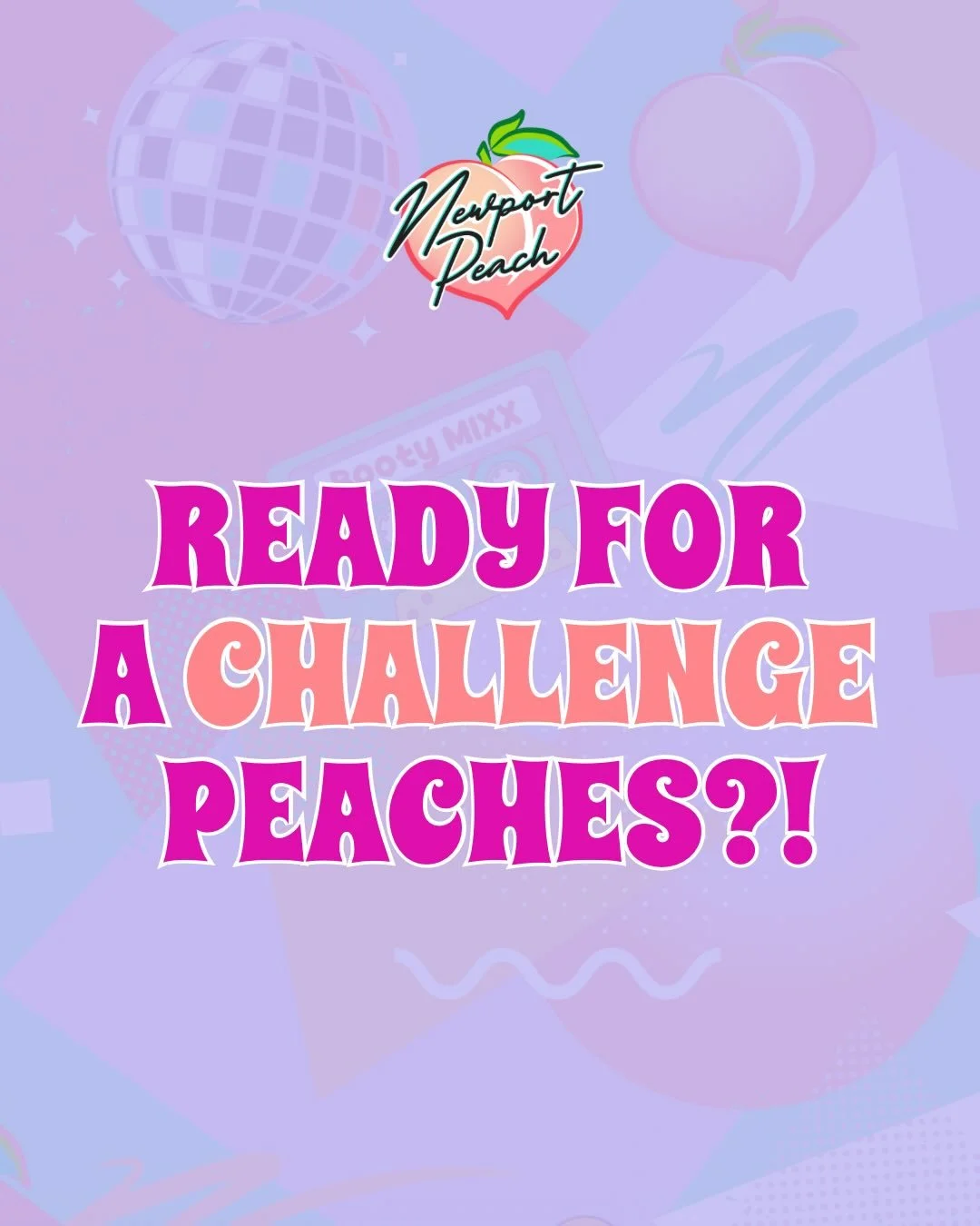 MAY challenge is HERE! 🍑 Take 12 classes in May and get a Big Energy t-shirt! Yep, EVERYONE who completes the challenge gets a prize! Swipe through to find out more details 🪩