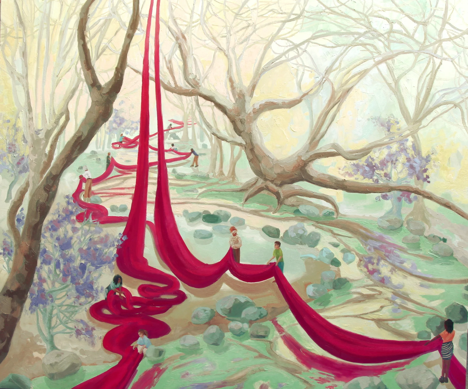  © Bridge, 50x60 inches, oil on canvas. - sold  