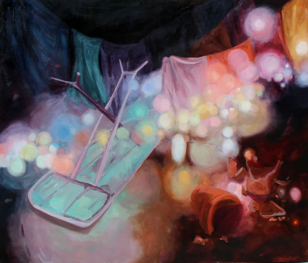 © Crease, 48×56 inches, oil on canvas - sold