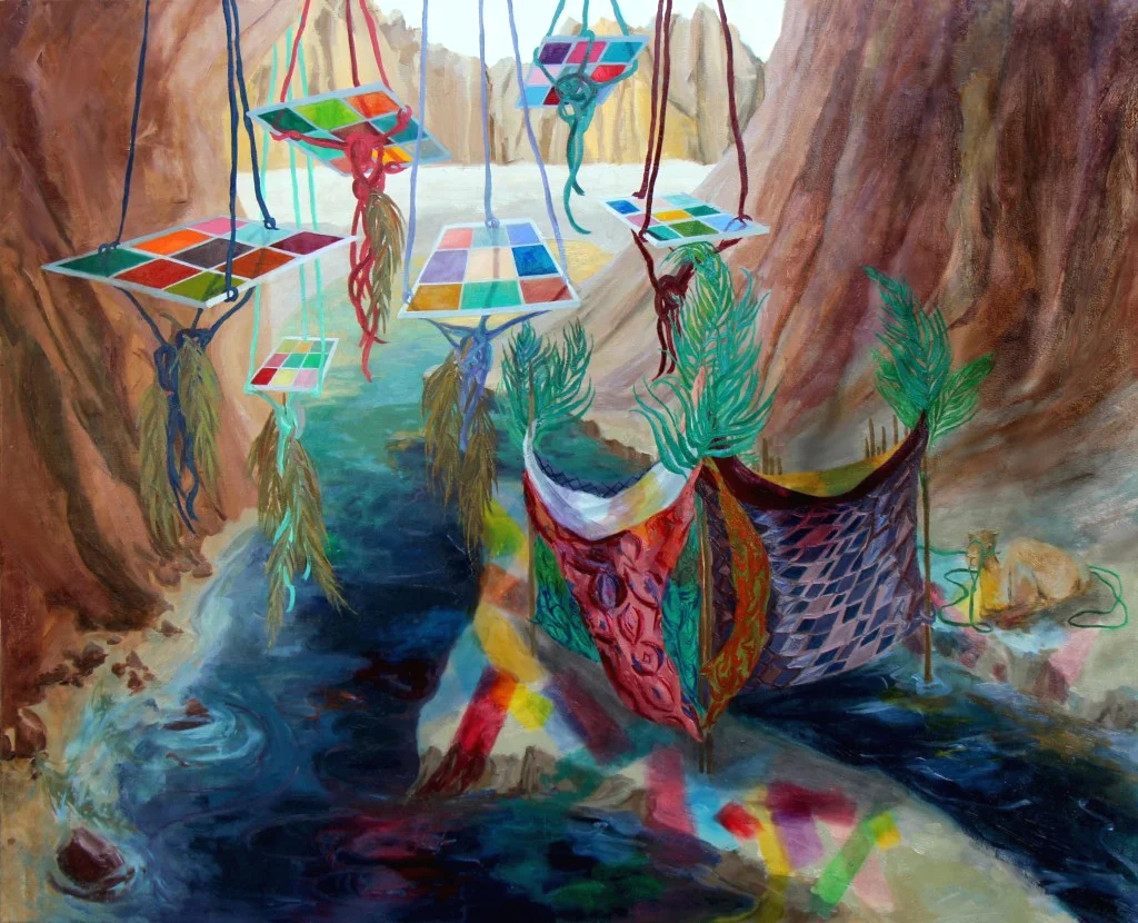 © Fault Line II, 52×64 inches, oil on canvas - sold