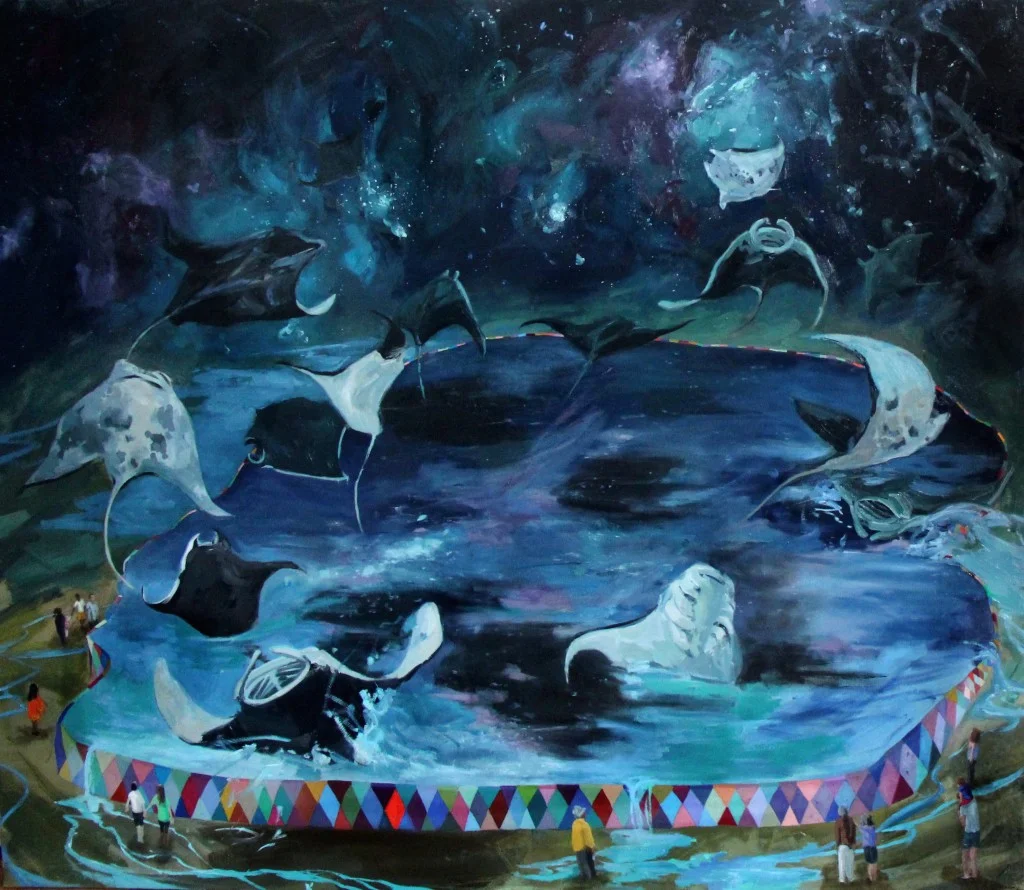 © Levee, 60×70 inches, oil on canvas