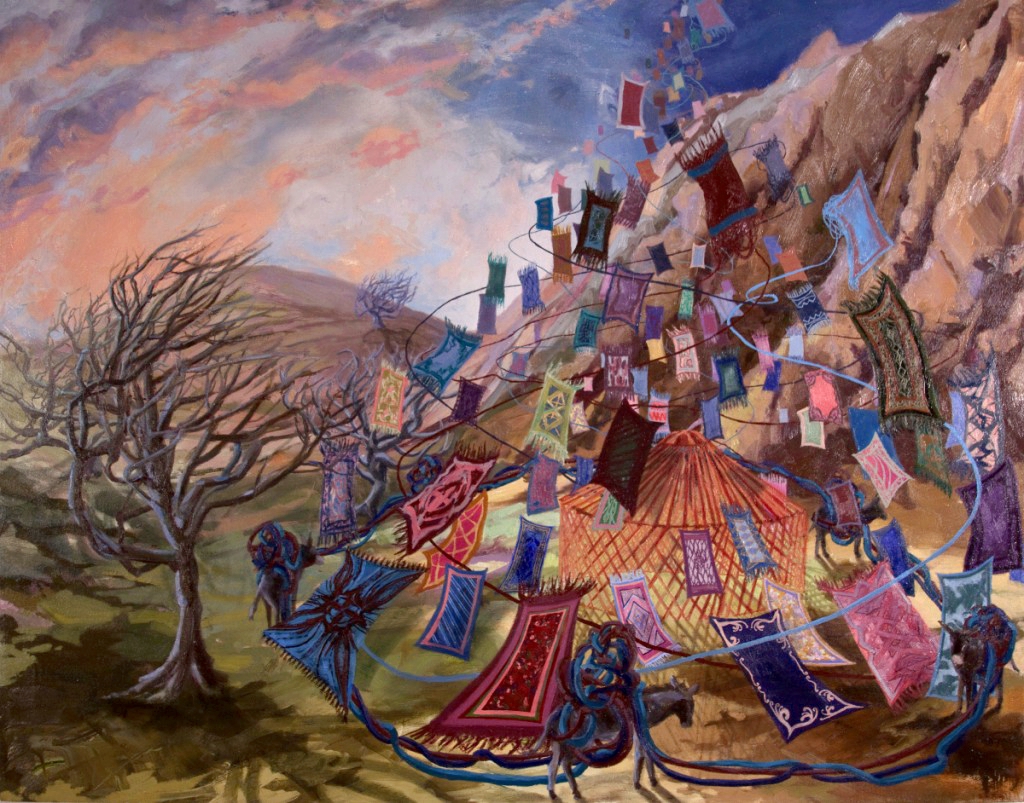 © The Stripping, 45x57 inches, oil on canvas