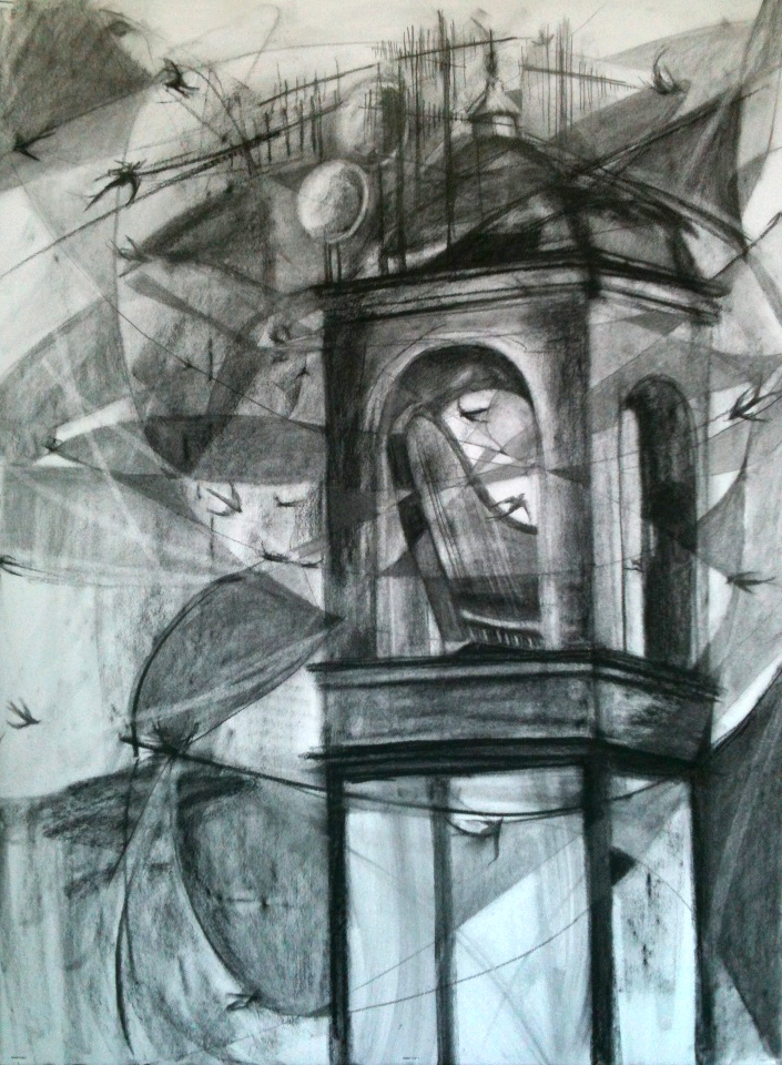 © Venn, 22x30 inches, charcoal on Rives BFK