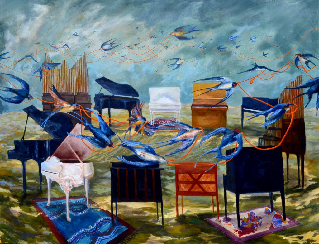 © Catalyst, 67x87 inches, oil on canvas