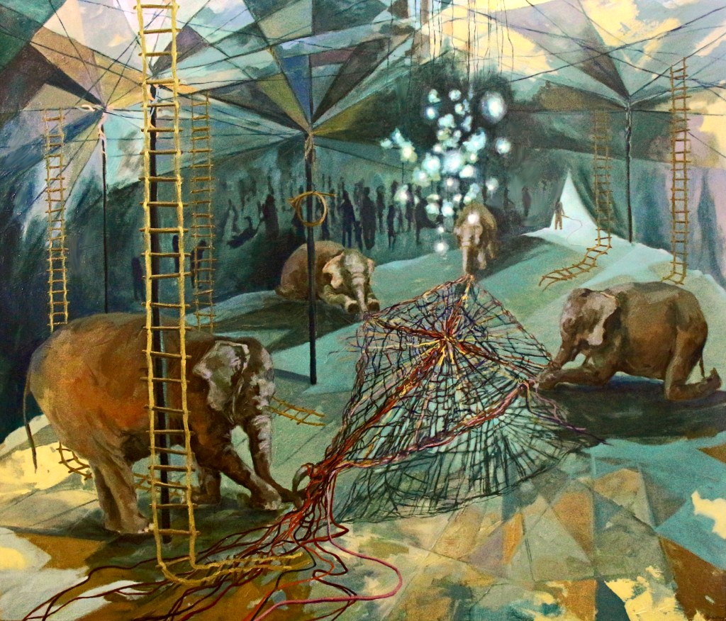 © Kite, 60x70 inches, oil on canvas - sold