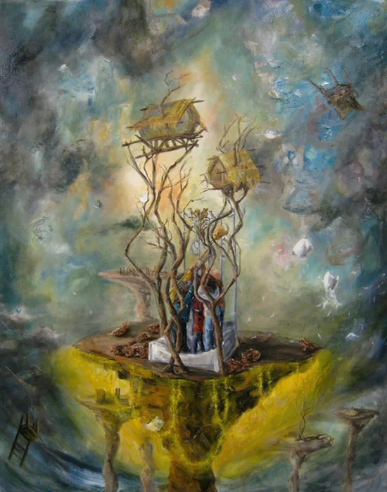 © Better Homes, 52x64 inches, oil on canvas
