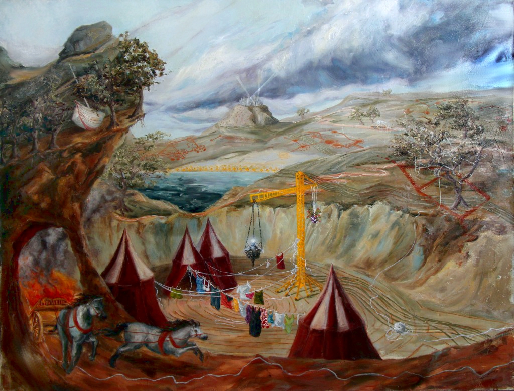 © Looks Like Rain, 52x68 inches, oil on canvas - sold