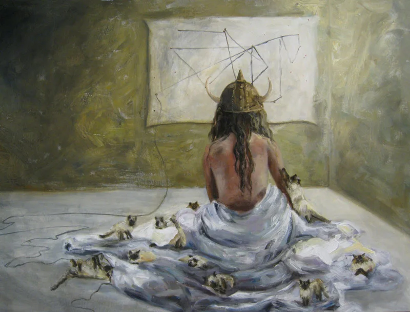 © Plot with Eleven Millies, 30x40 inches, oil on canvas - sold