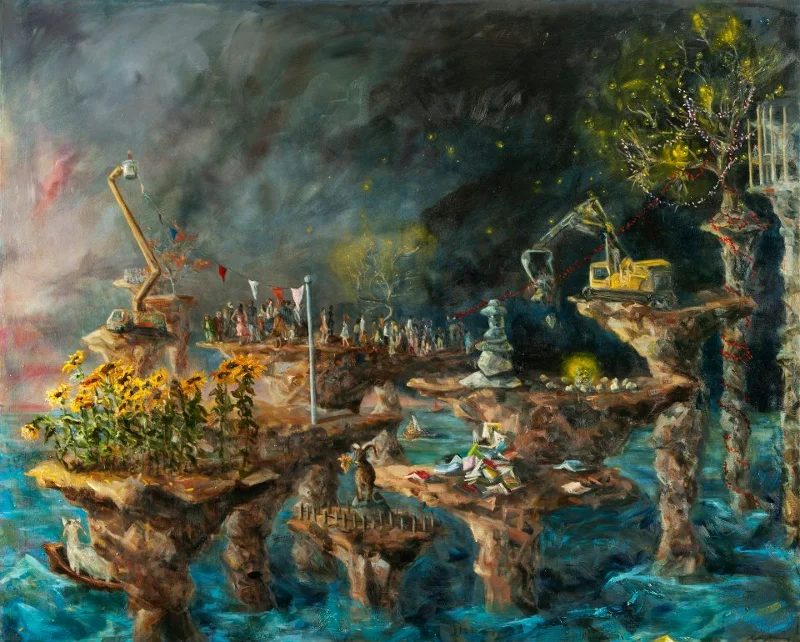 © Kingdom, 50x65 inches, oil on canvas - sold