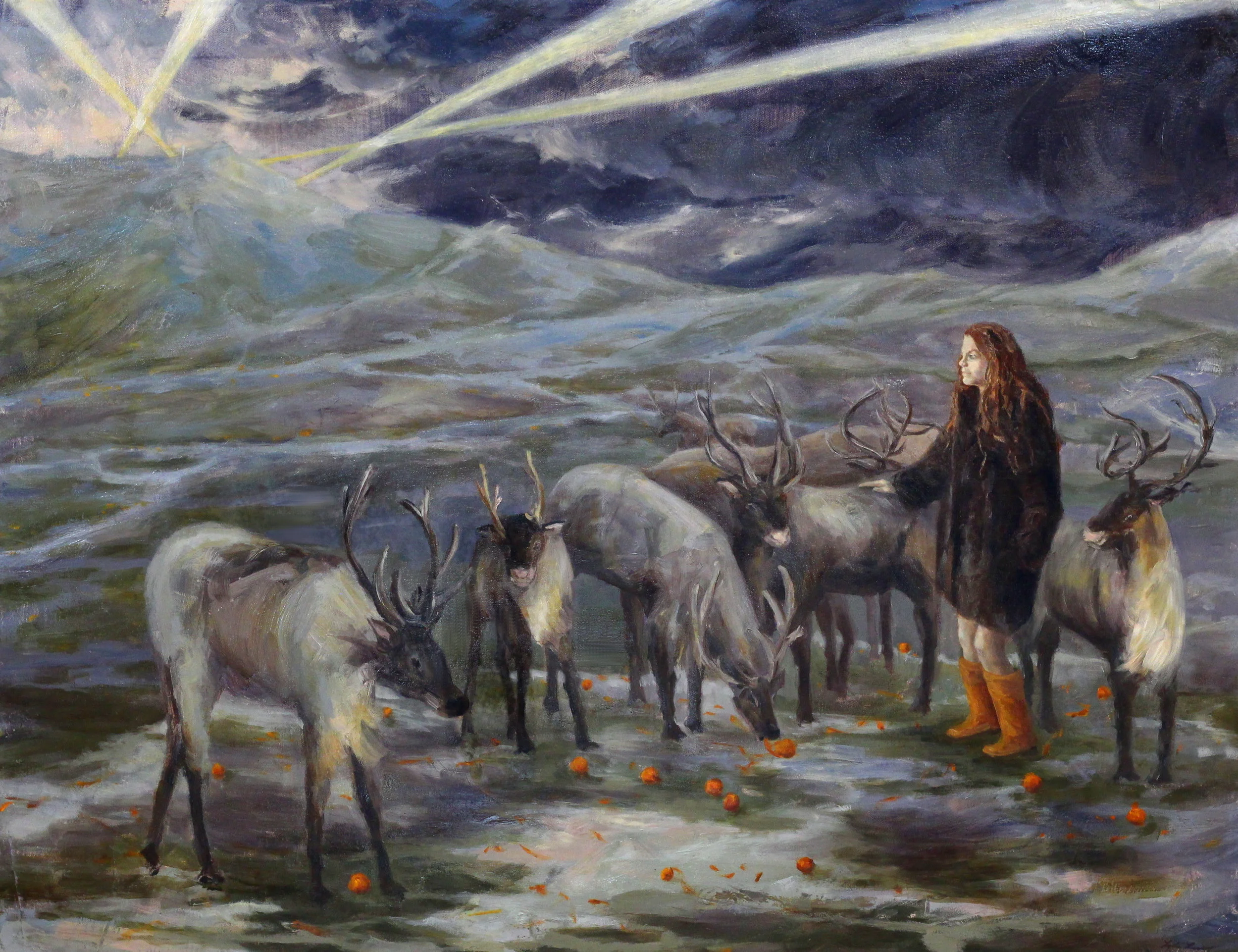 © Self Portrait as Sami Sibyl, 32x42 inches, oil on canvas, 2010 - sold