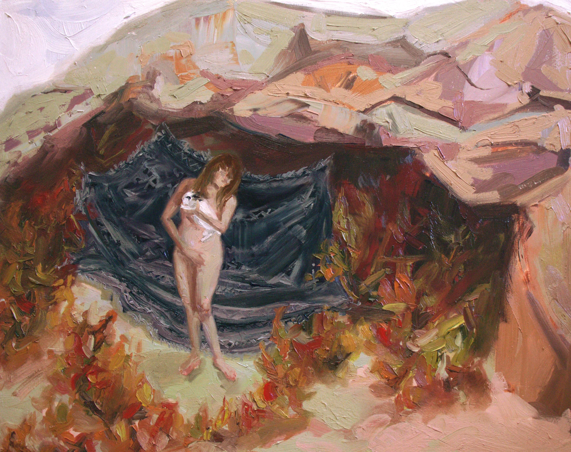 © Smoke, 24x30 inches, oil on canvas, 2016