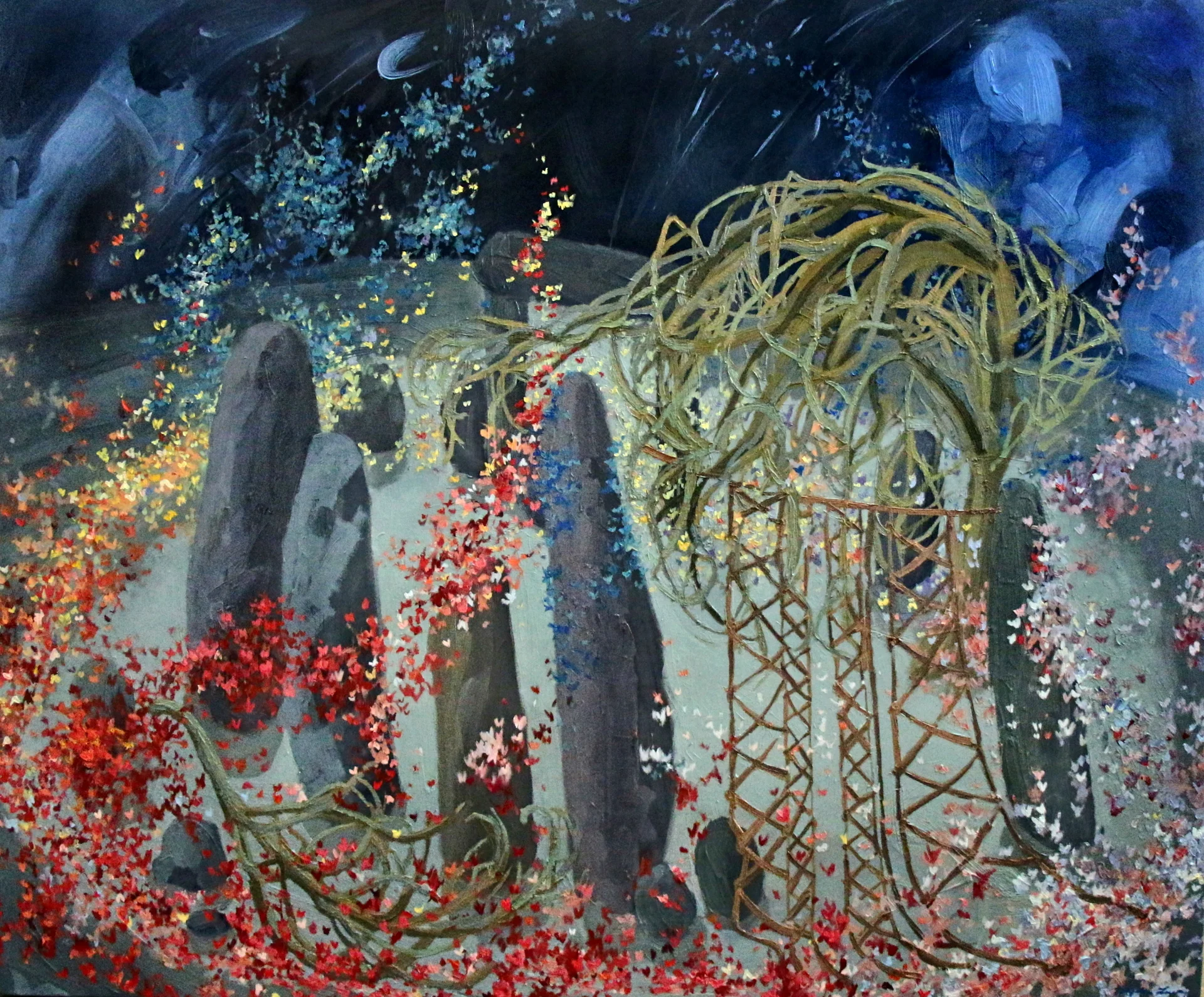 © Curtain III, 38x46 inches, oil on canvas, 2015