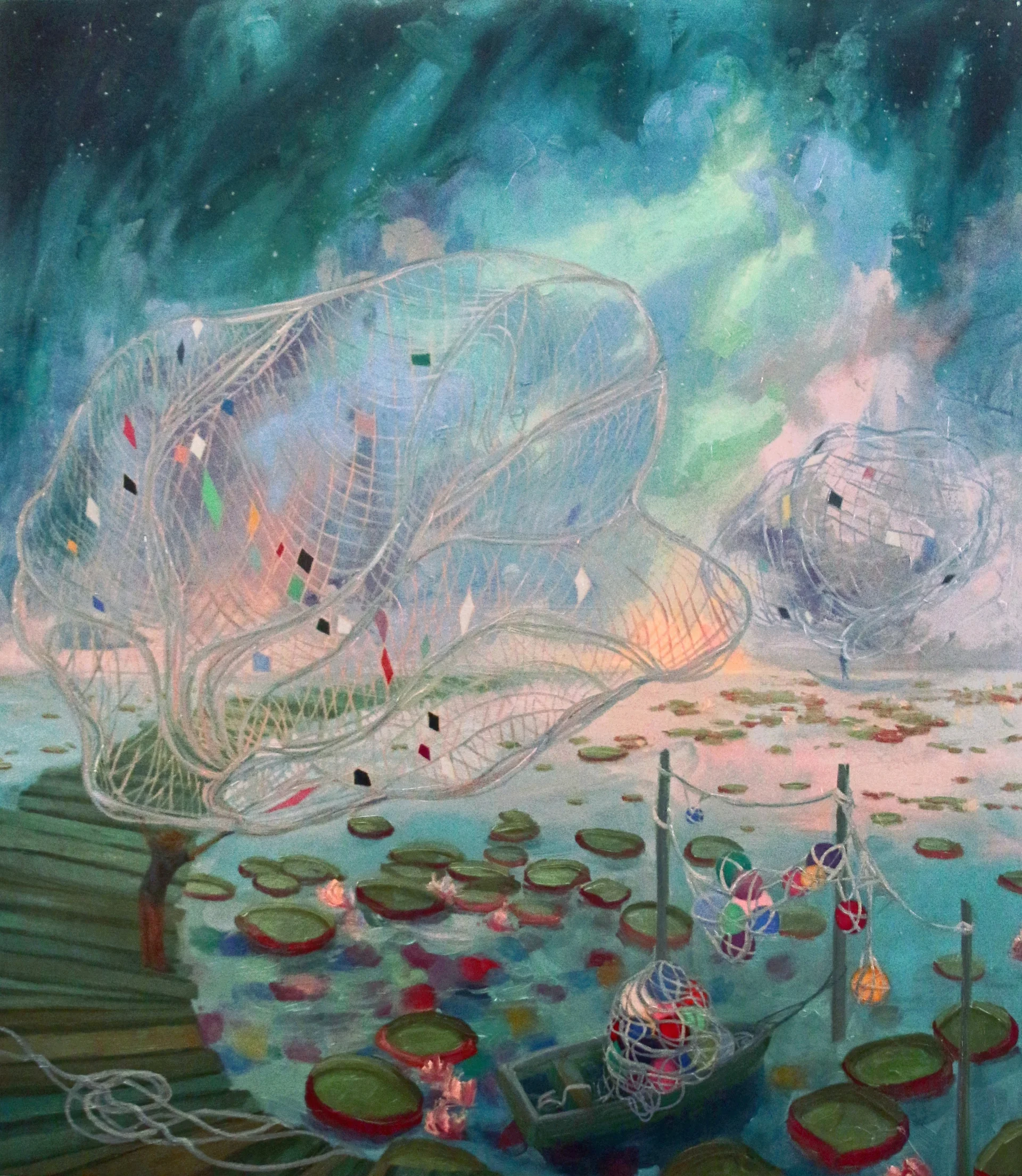 © Spades, 44x50 inches, oil on canvas, 2015 - sold