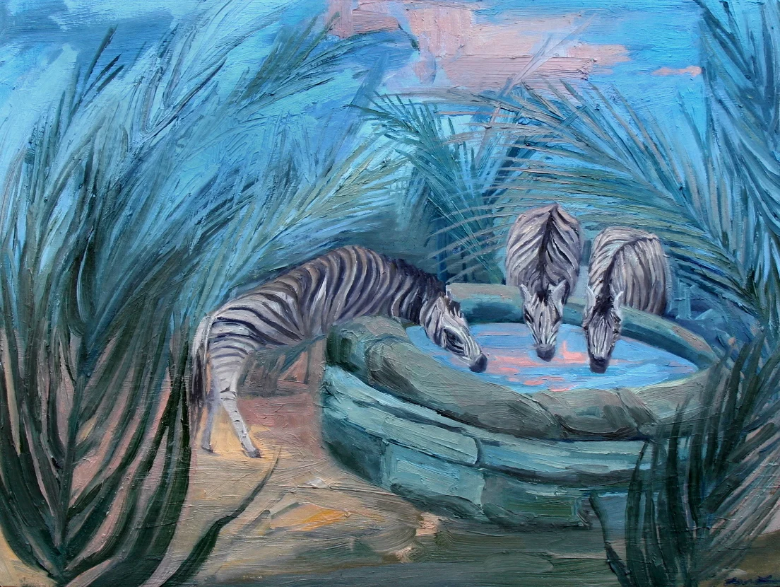  © Well Water I, 17x23 inches, oil on canvas, 2017 