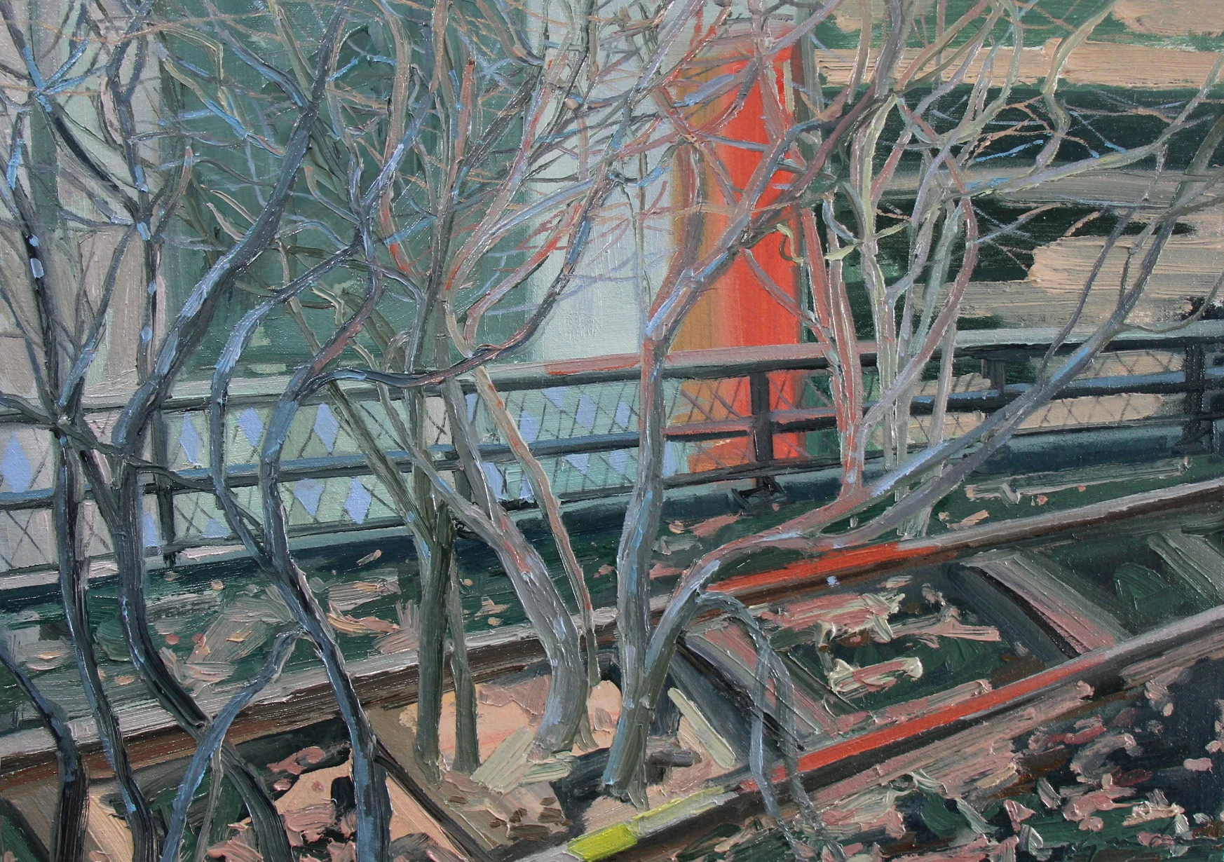  © High Line, 14x20 inches, oil on canvas, 2018 - sold. 