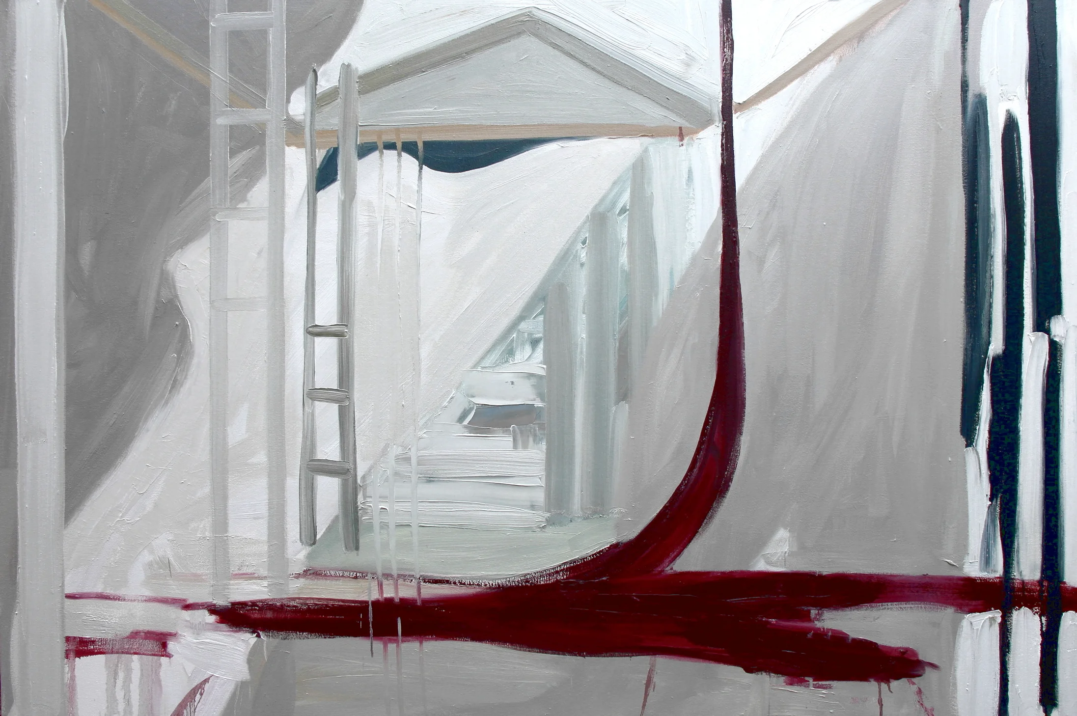 © Foundation III, 46x68 inches, oil on canvas, 2017