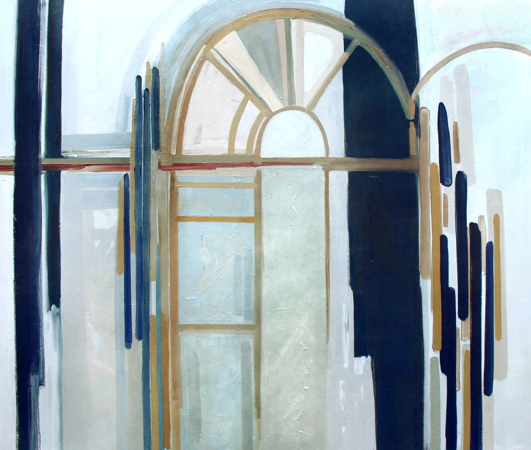 © Foundation II, 46x54 inches, oil on canvas, 2017