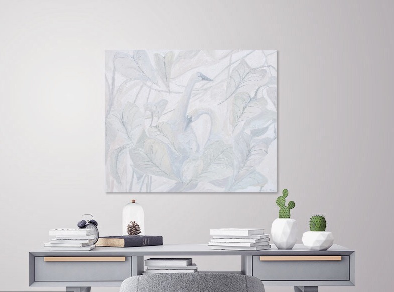 White on White #7, 38x46 inches, oil on canvas.