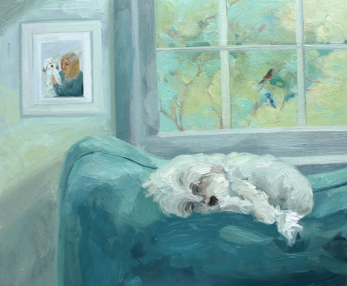 © Vegas at Home, 20x24 inches, oil on canvas.