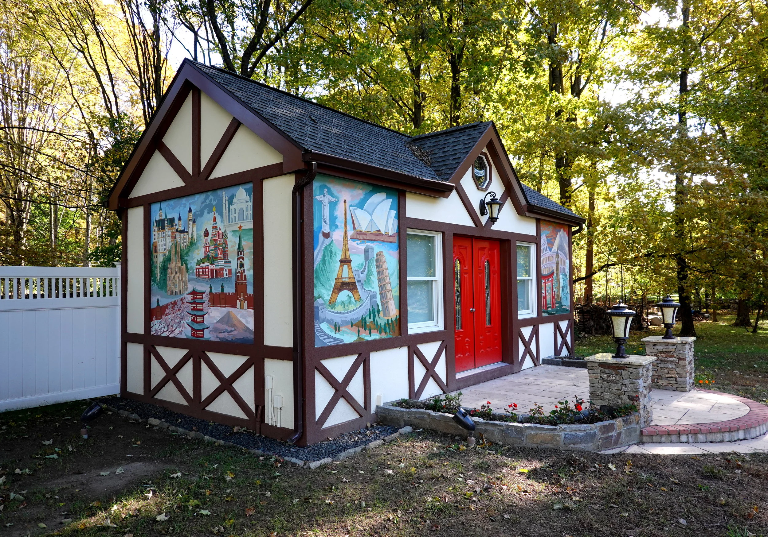 Architectural Landmark Museum Mural, Stamford CT