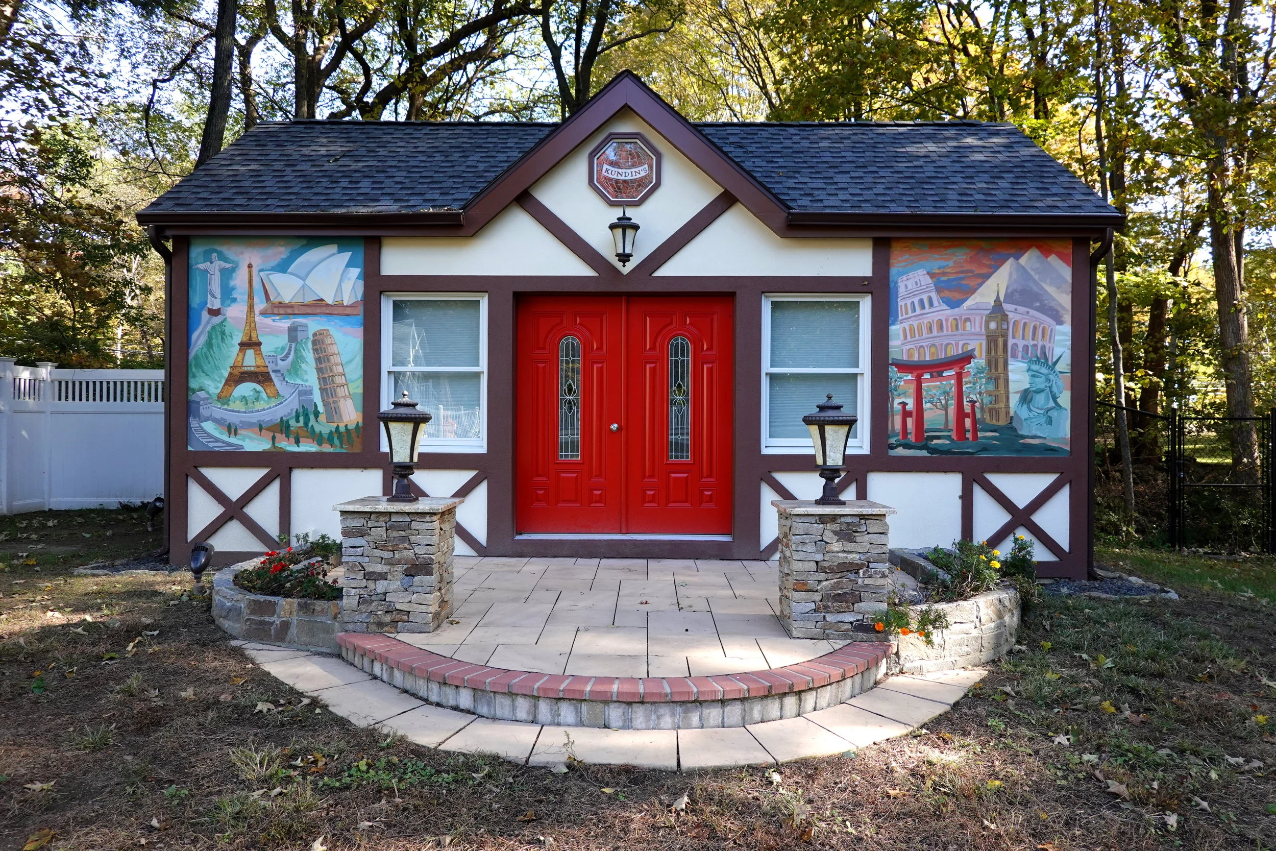 Architectural Landmark Museum Mural, Stamford CT