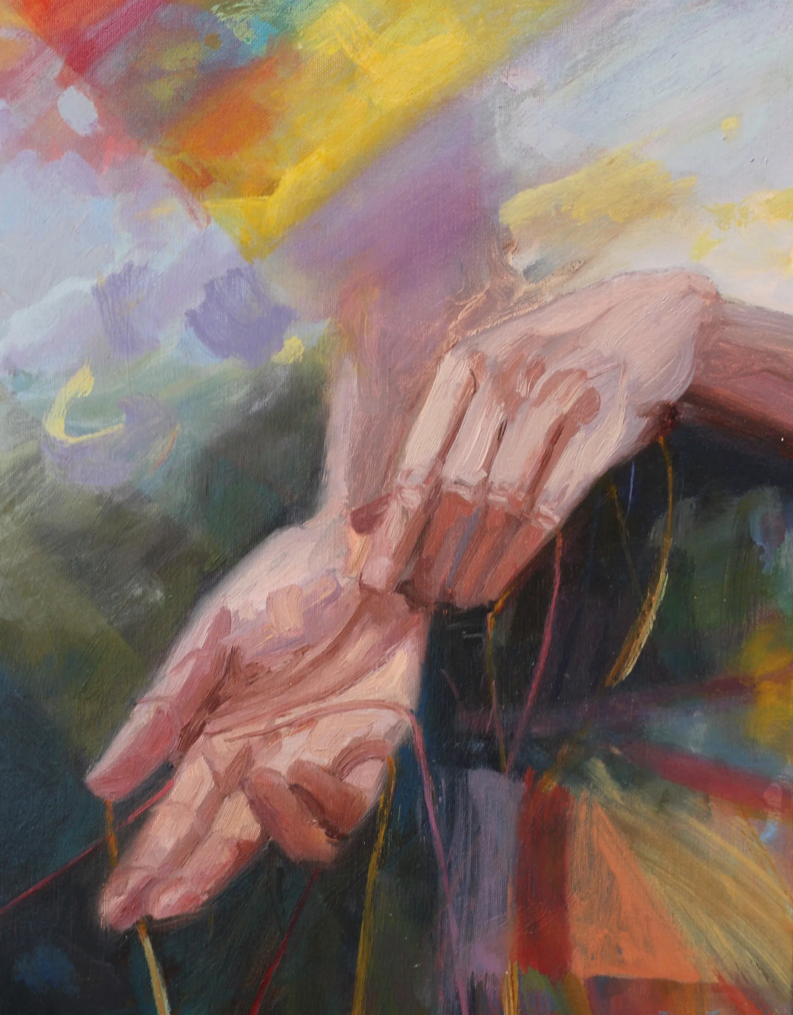  © Life Line, 14x18 inches, oil on canvas, 2019 