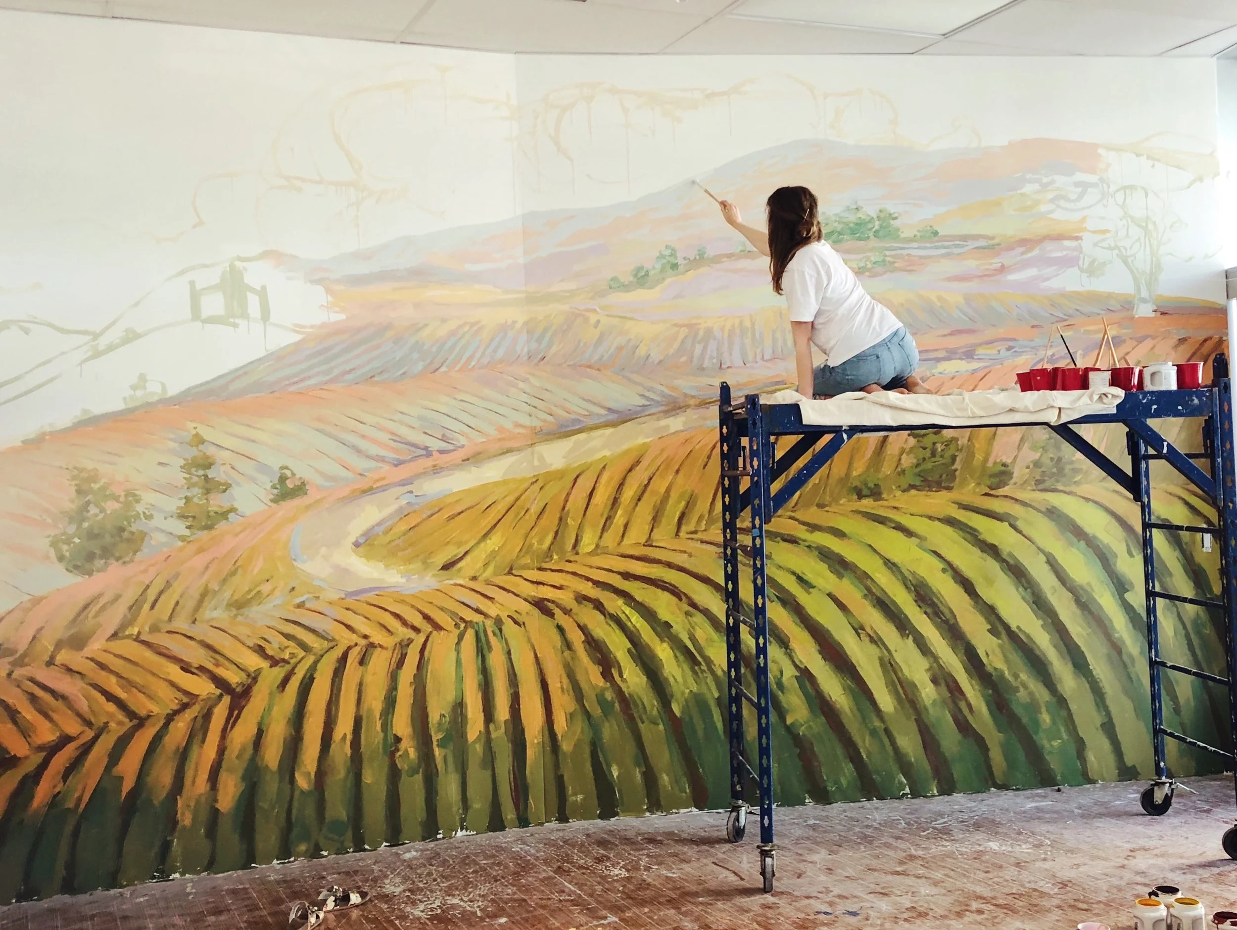 Sonoma Mural Project for Harbor Point Wines & Spirits