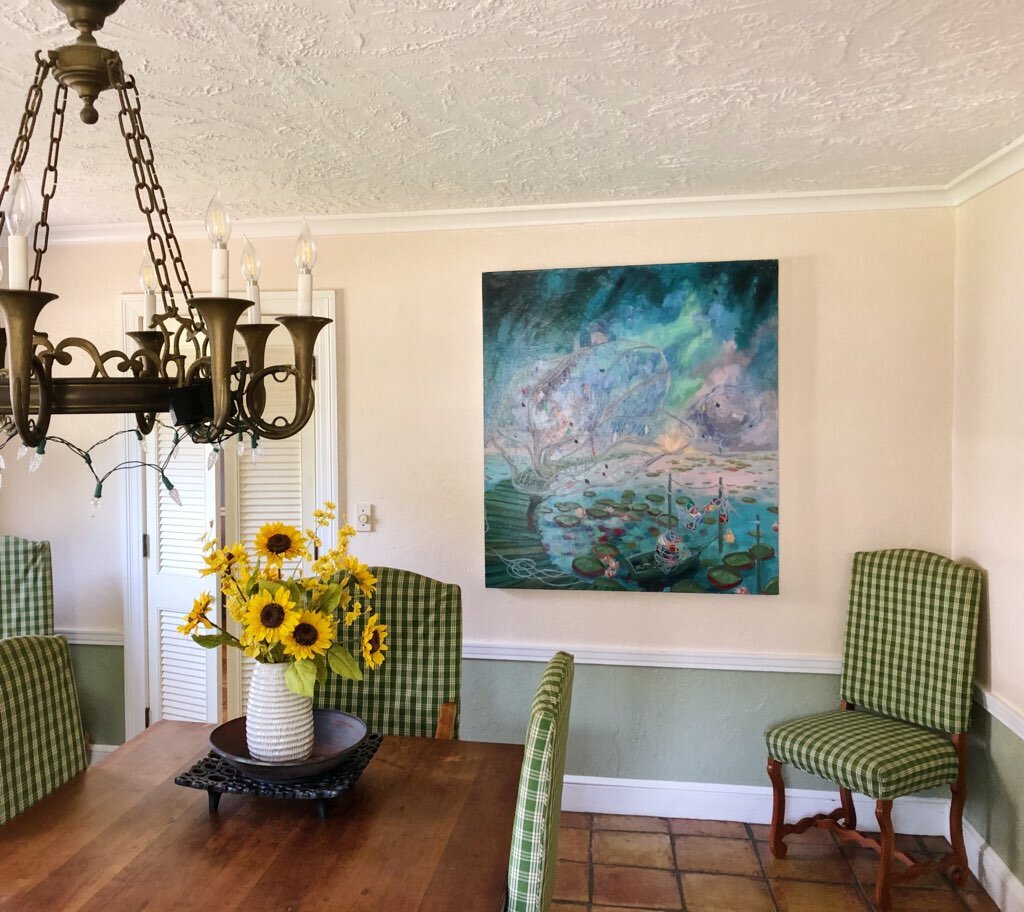 Sea Green/Sea Blue Dining Room Project, New Haven CT