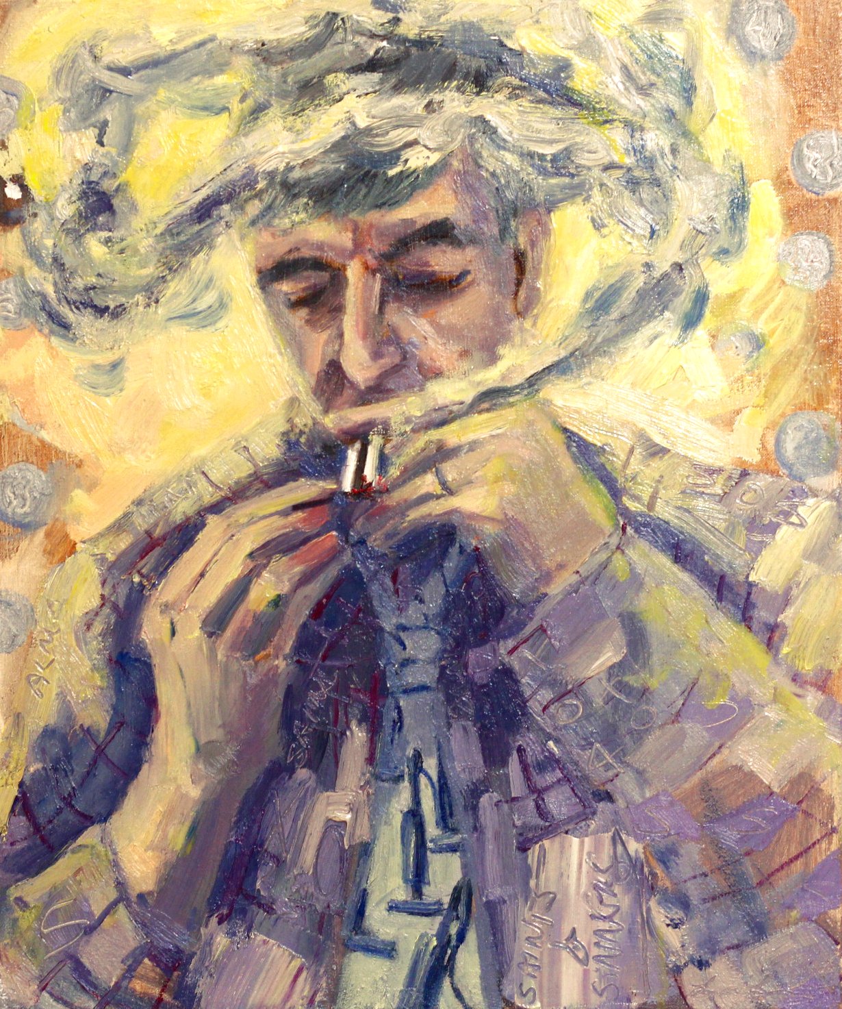 © Saints and Sinners, 20x24 inches, oil on canvas. -not available