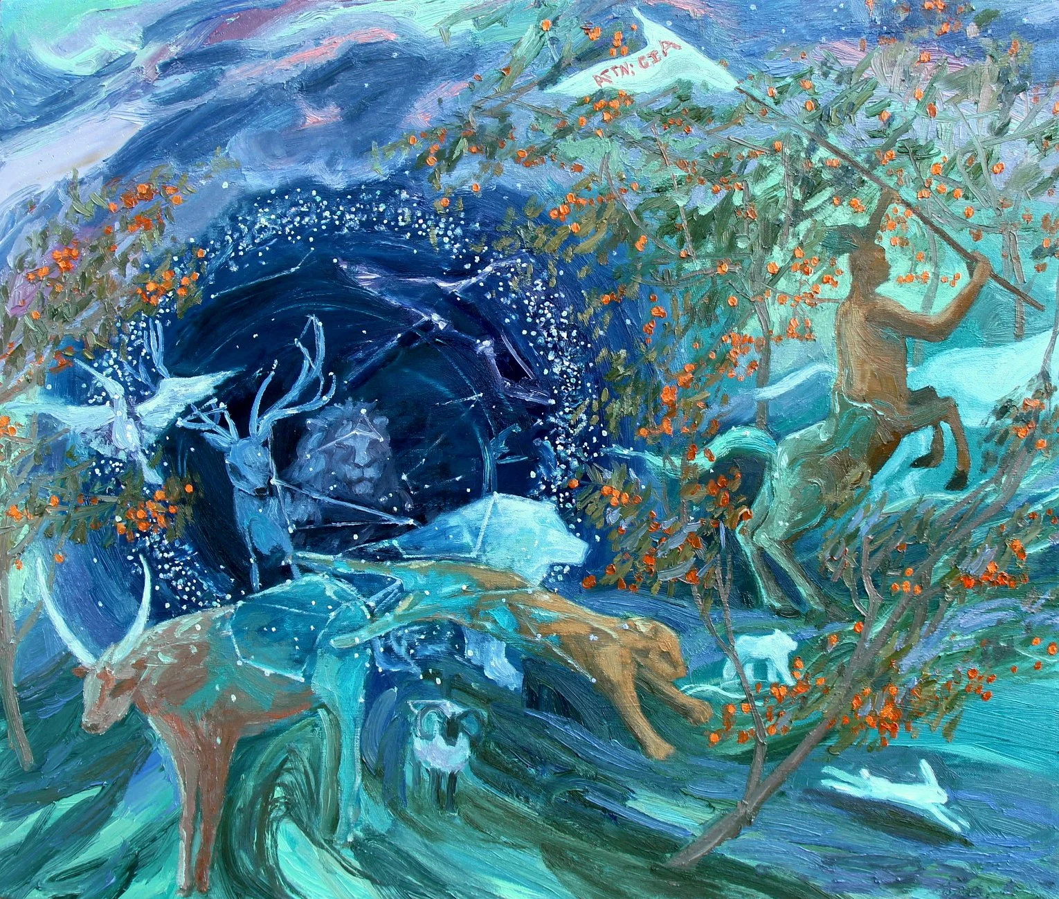  © Freak Accident II, 27×32 inches, oil on canvas, 2025 