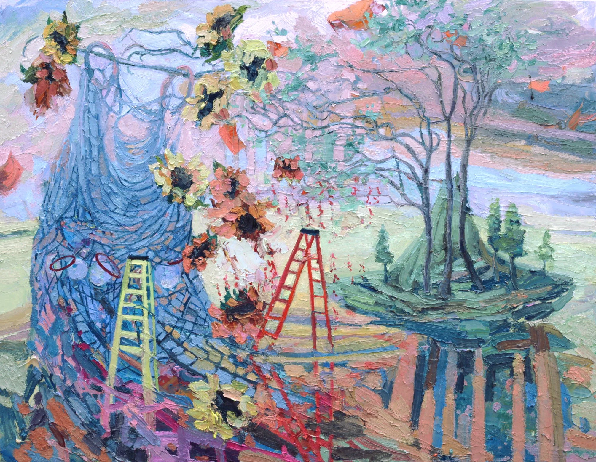  © Cat’s Cradle, 48x62 inches, oil on canvas, sold 