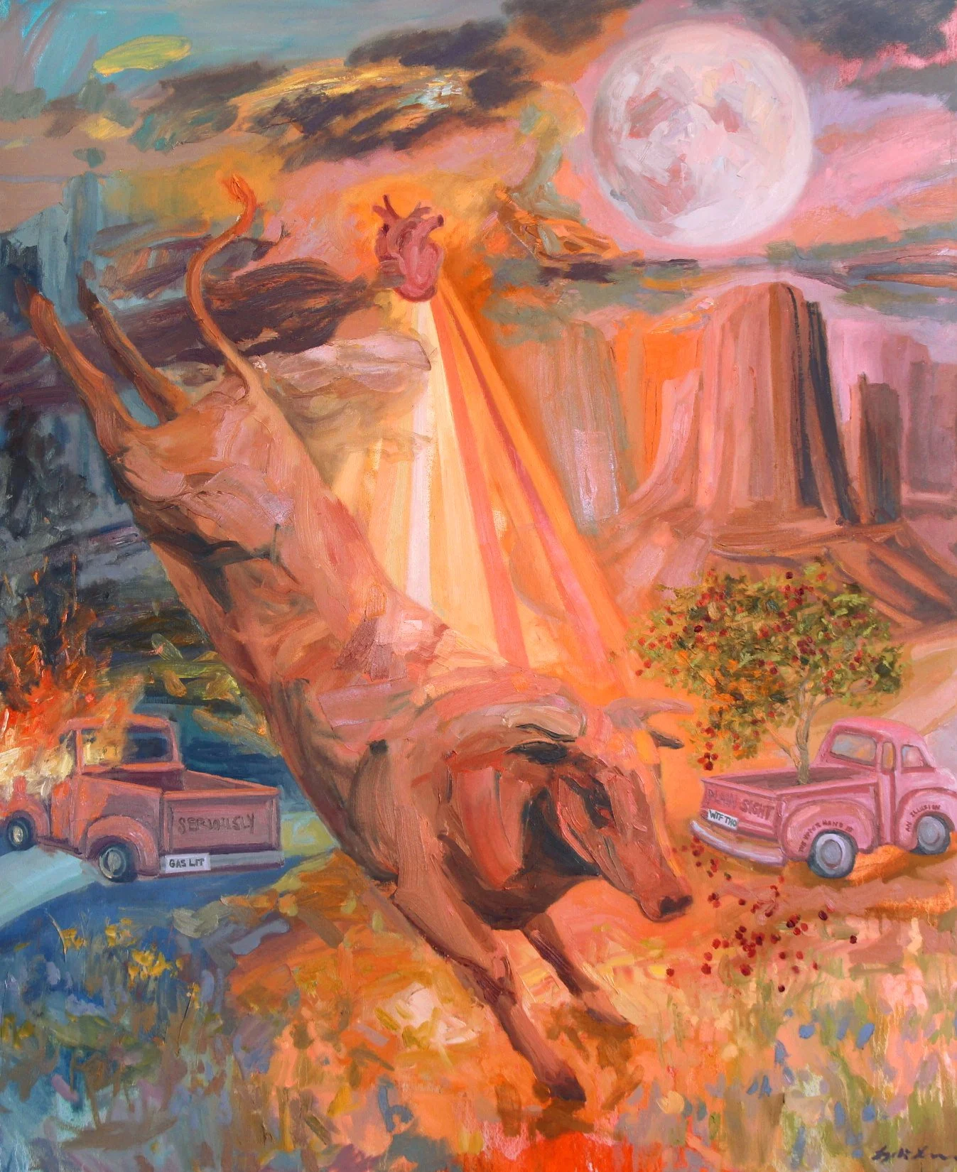  © Secret Keeper, 48×58 inches, oil on canvas 