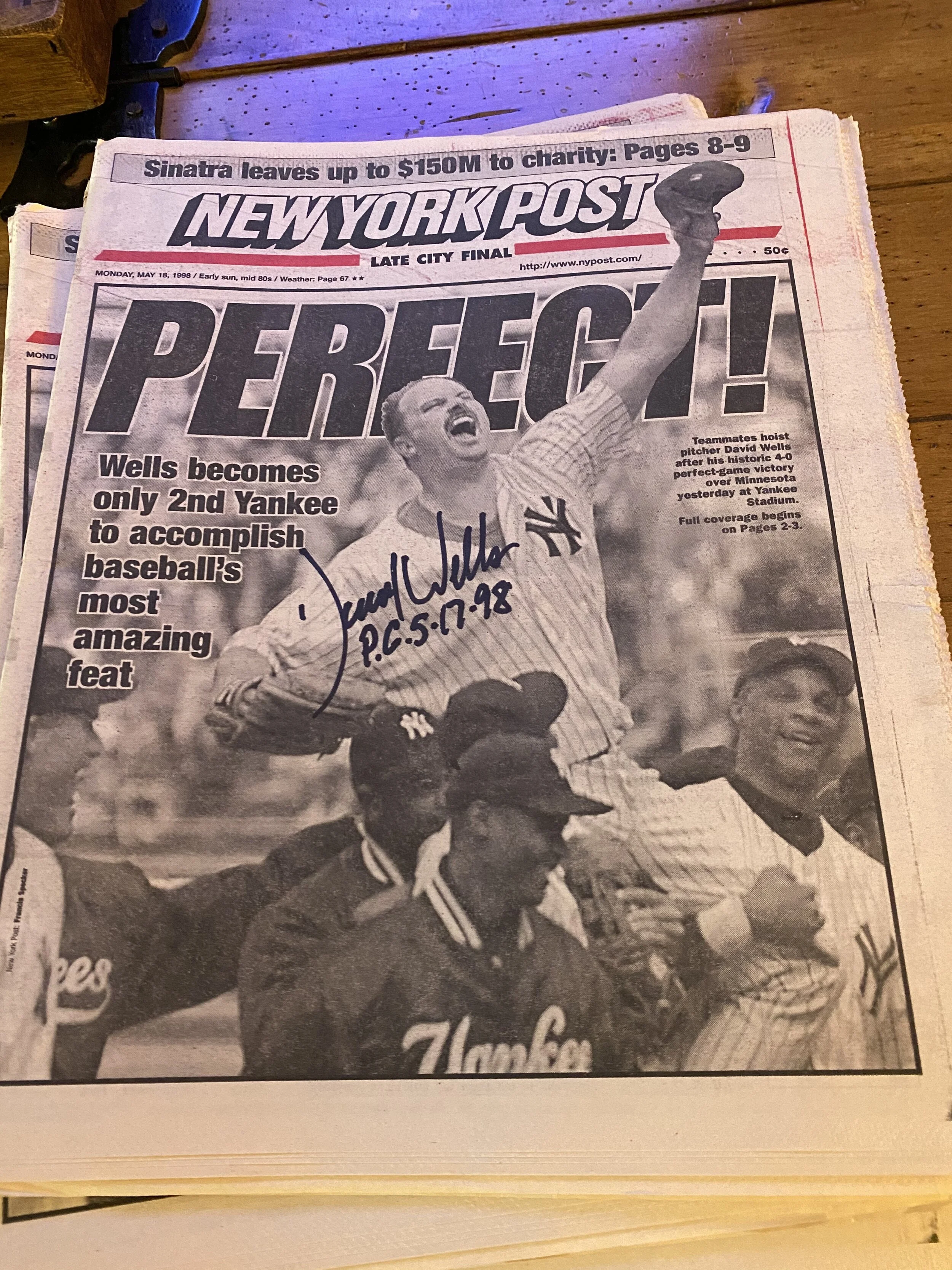 Signed New York Post