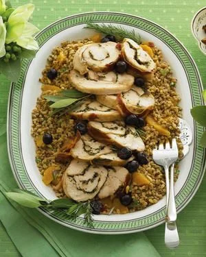 Turkey Breast Rolled with Fresh Herbs