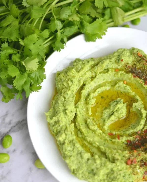 Healthy' Creamy Edamame Dip