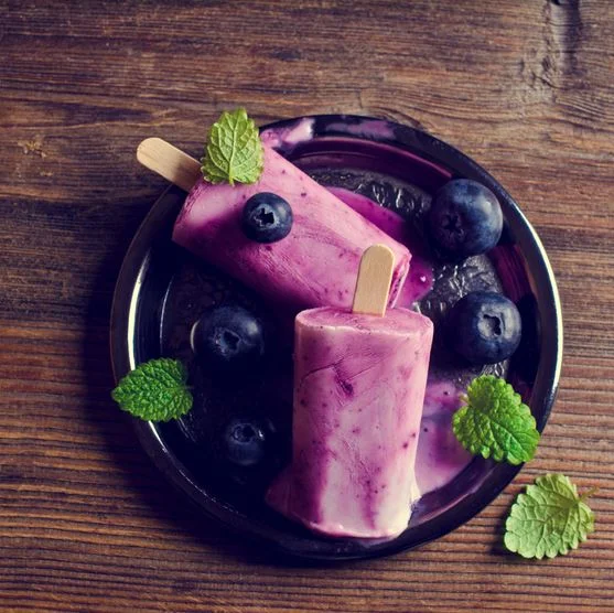 Blueberry Coconut Popsicles