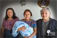 Left to Right: Silvia, PIES Health Educator; Patricia Oxlaj and son; Horizons ED Patricia Rebolledo