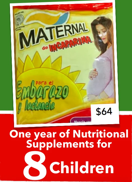 Today your donation to the Maternal, Newborn and Child Health project in Totonicapán, Guatemala will help provide much needed nutritional supplements to children. Eight out of ten Indigenous children throughout Guatemala suffer from chronic malnutrition. 