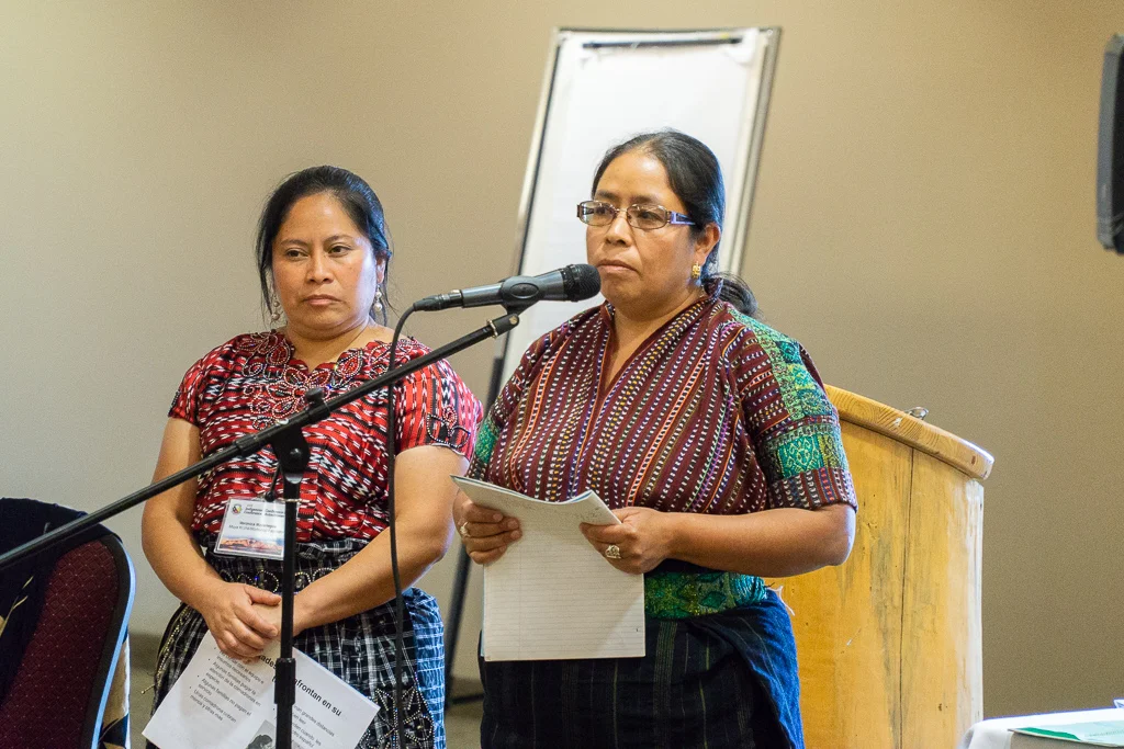 Verónica and Antonia thanked Conference participants for their solidarity.