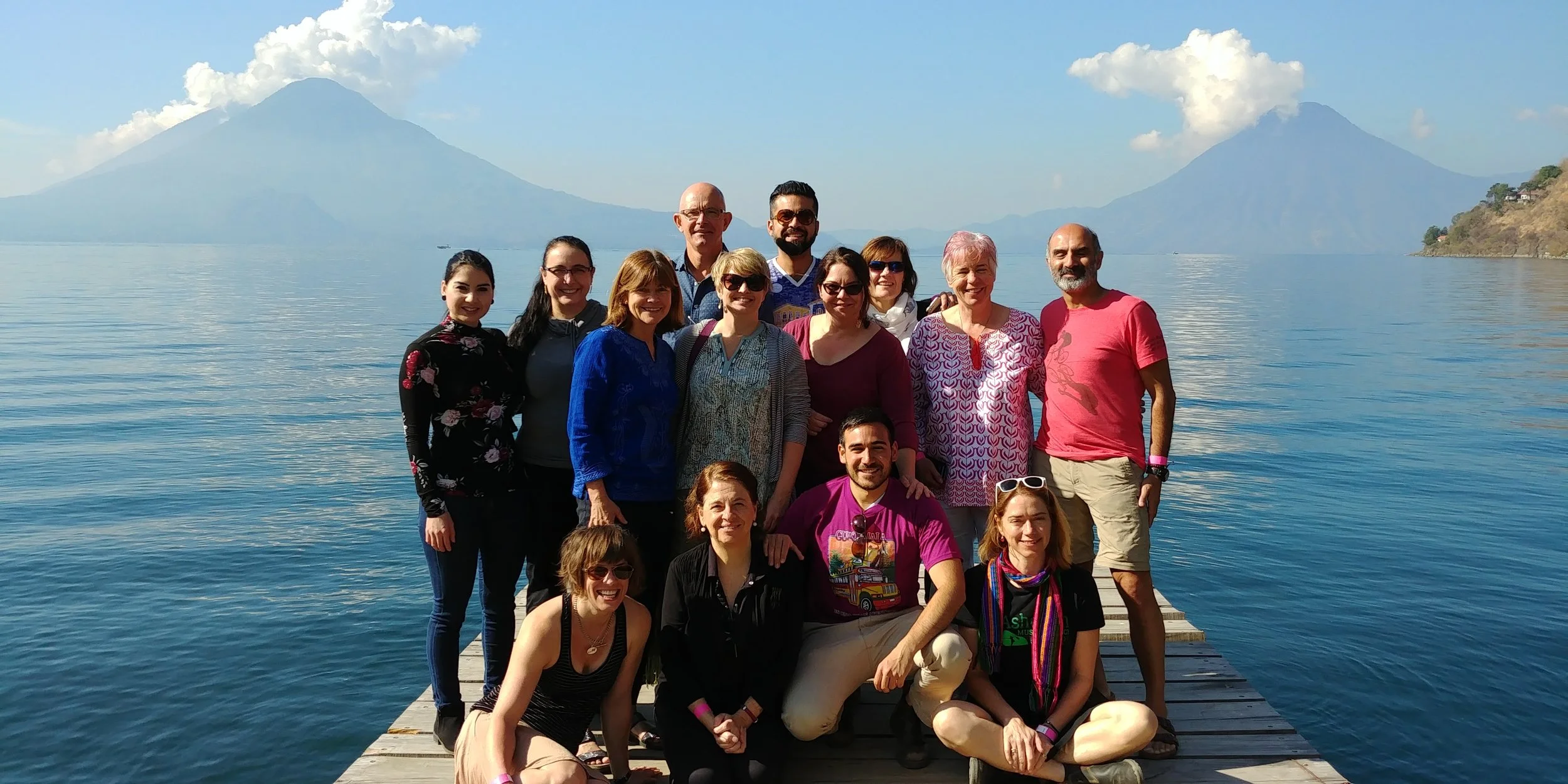 Former Canadian exchange participants in Panajachel, a town on the shores of Lake Atitlán