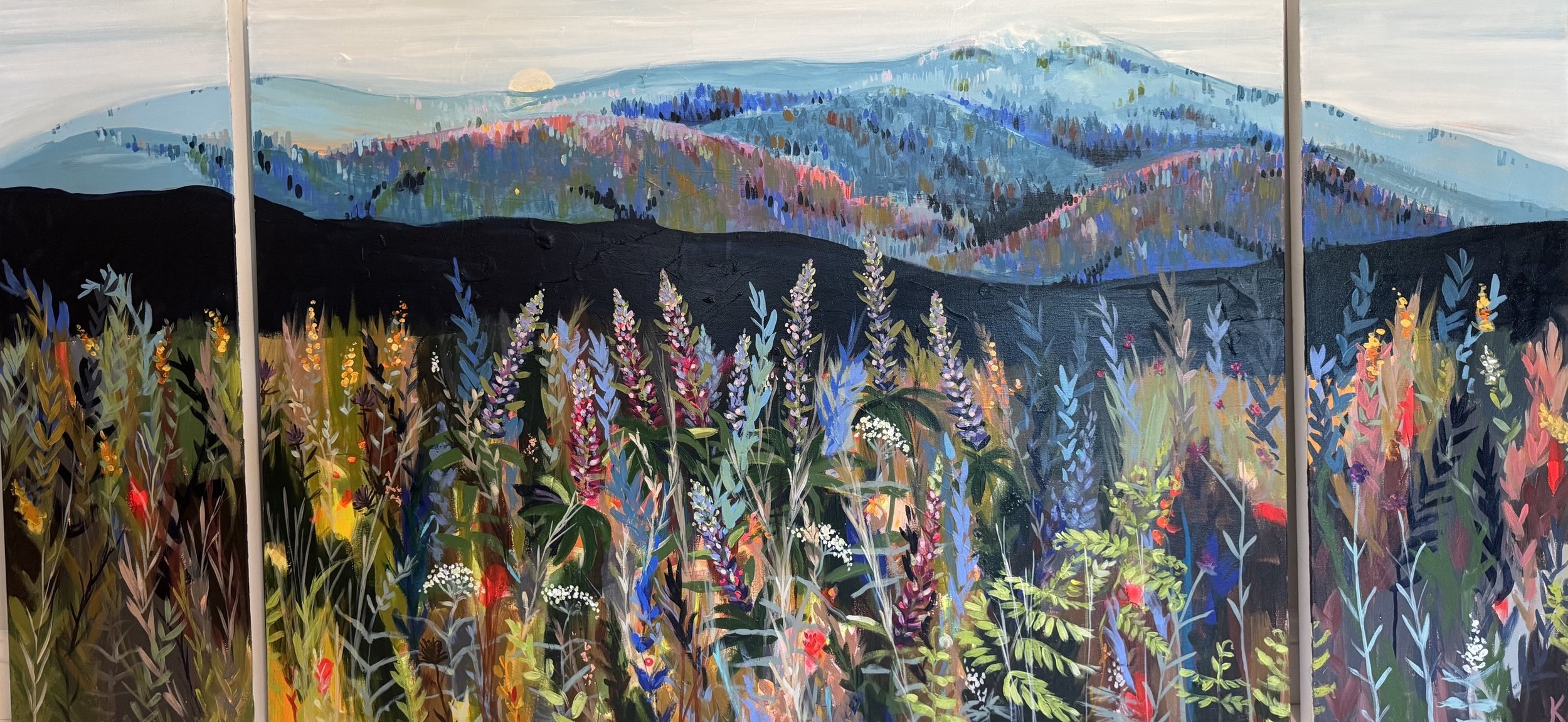 Lupine Spires and Mountains 36x72.jpg