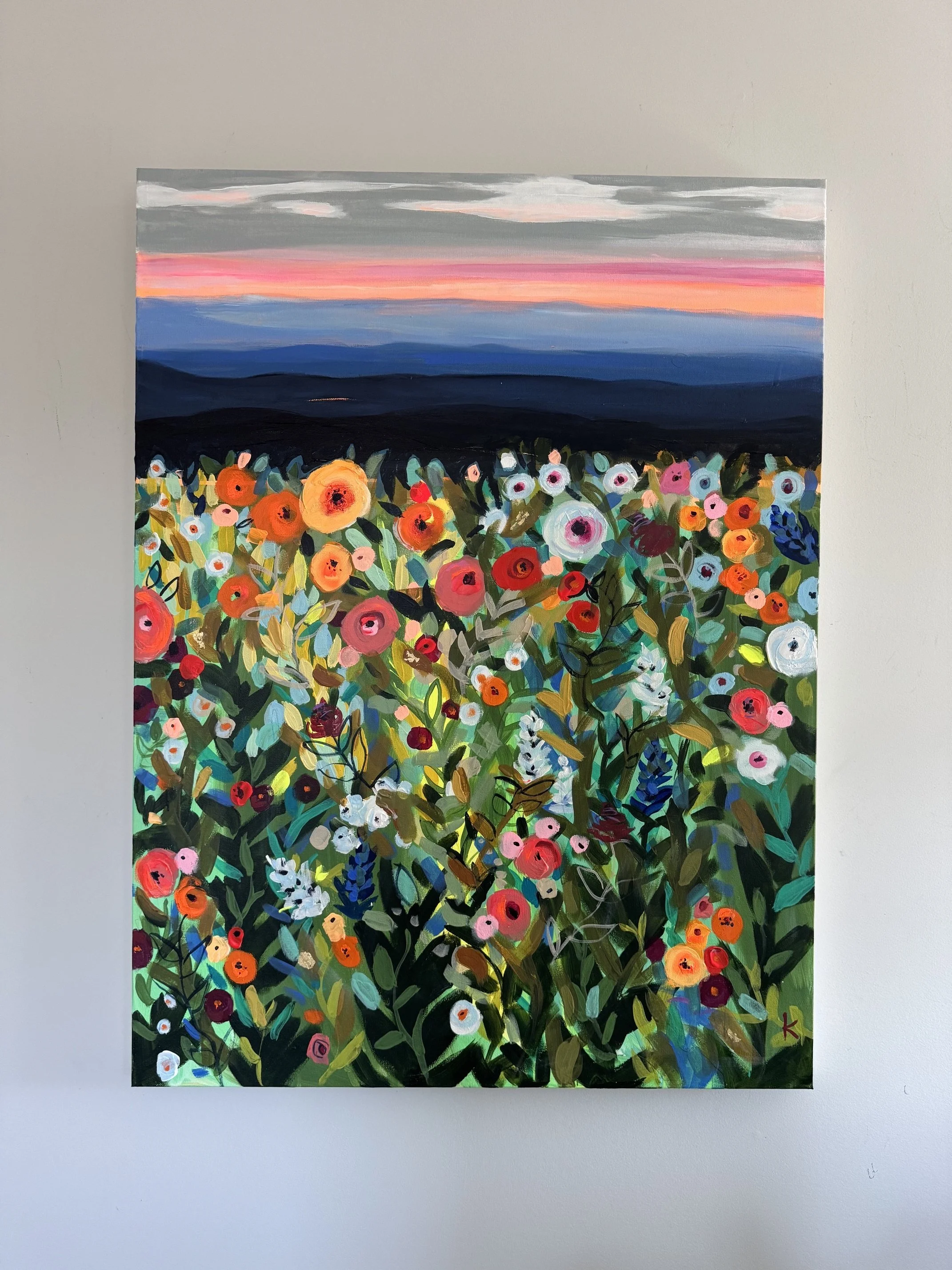 Falling in filed of  flower 30x40wall.jpg