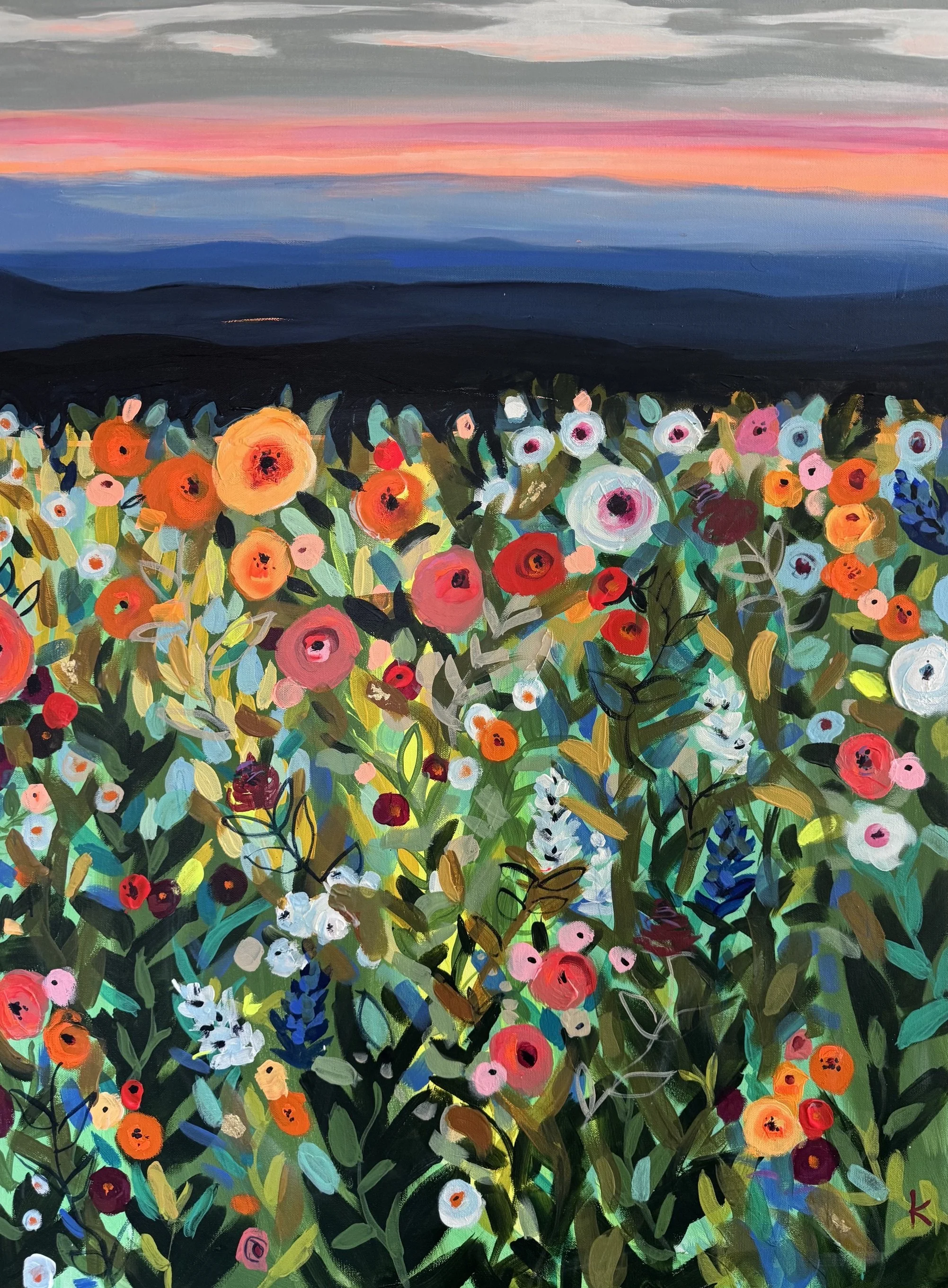 Falling in filed of  flower 30x40.jpg