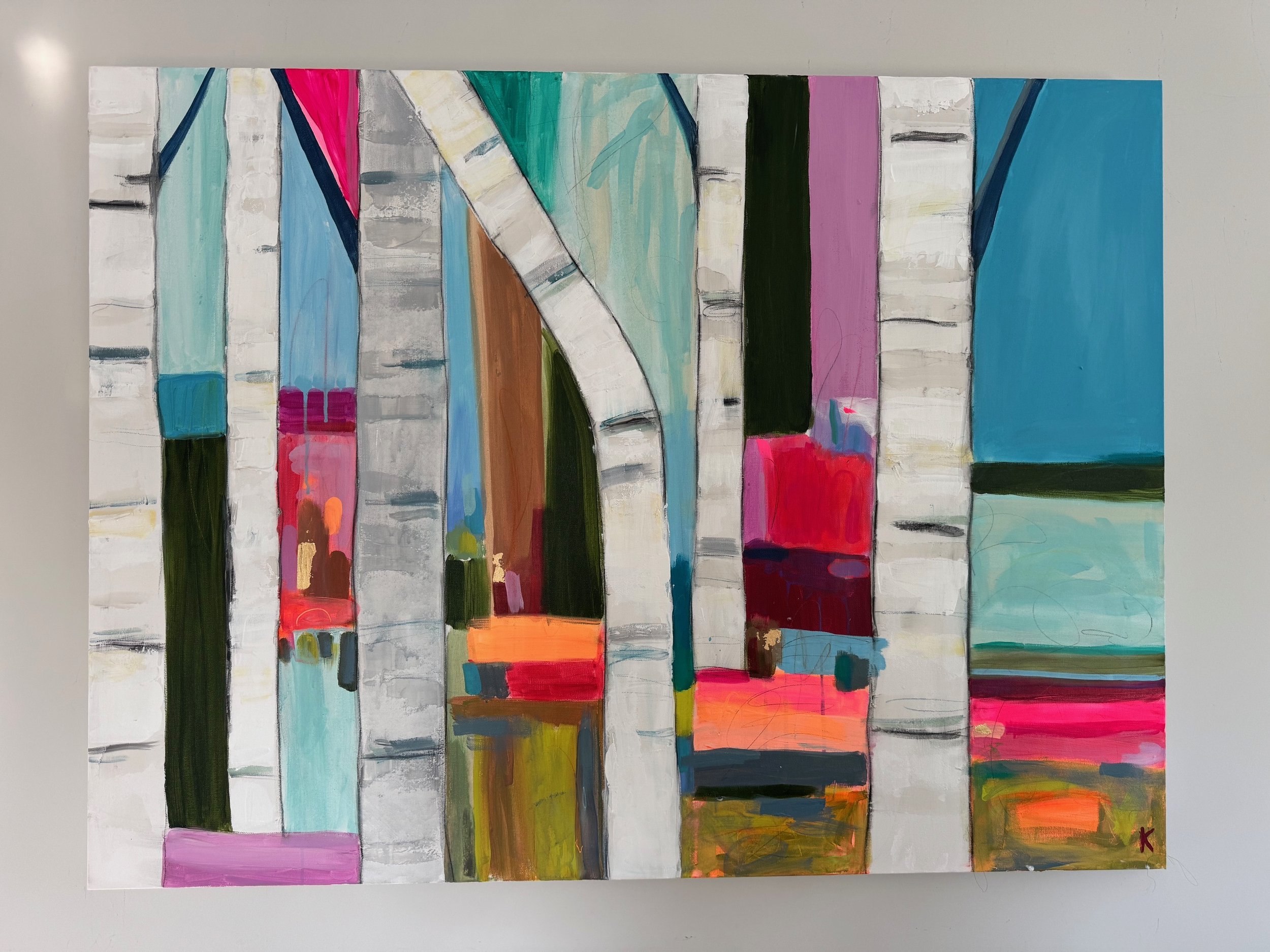 Divine providence of Birch trees wall 48x36.jpg