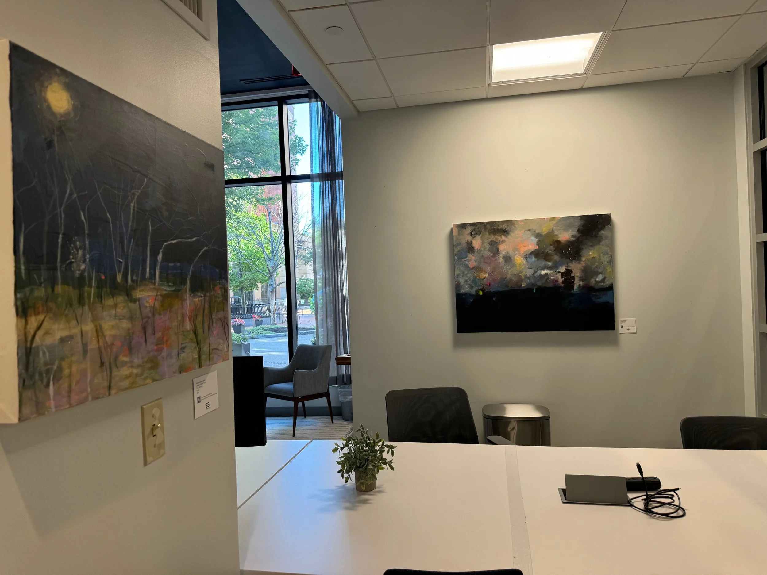 Paintings by Rebecca Klementovich from Modern Tall Ships series