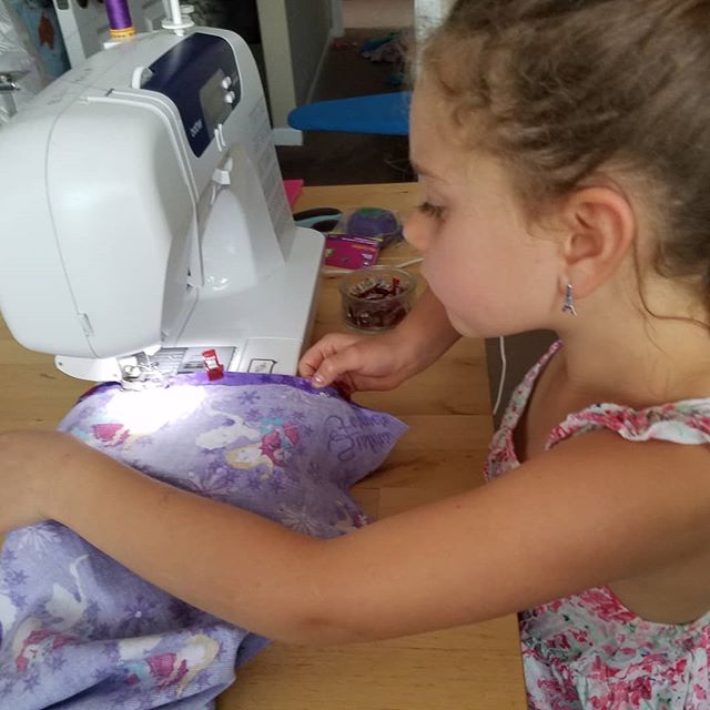First sewing lesson complete