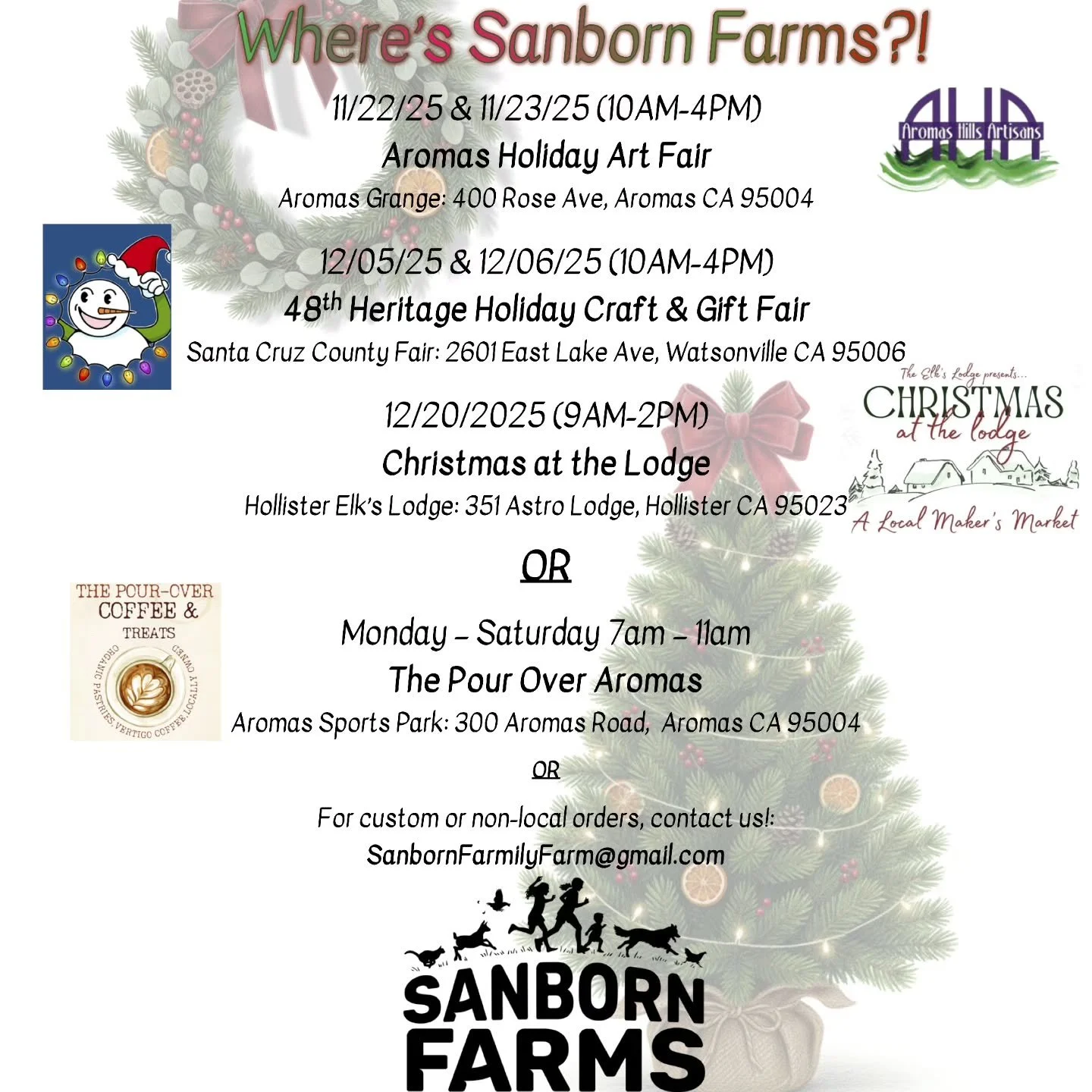 One week until the first Holiday Market! 🙌 🎄
Stay tuned for special seasonal products! #seasonsgreetings #festive #farmersmarket