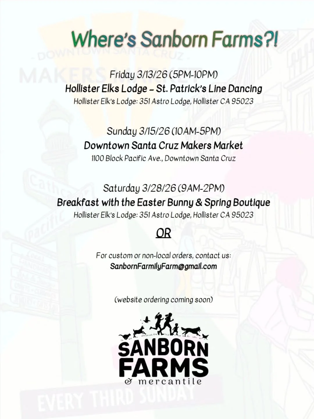 If you're wondering where else you can find us this March, here are the events we will be at! Come say hello!